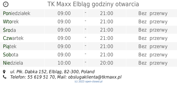 TK Maxx  Ogrody Shopping Centre Elbląg